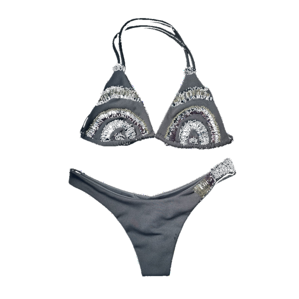 Bikini Piedras 001 – Gris Oscuro