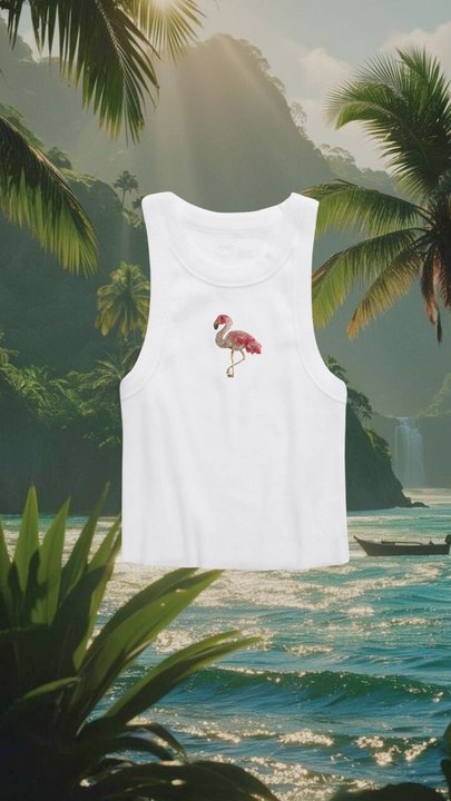 Top Flamingo Rosa