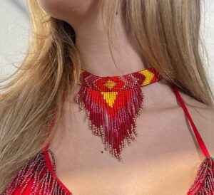 Collar Fuego Rojo
