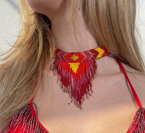 Collar Fuego Rojo