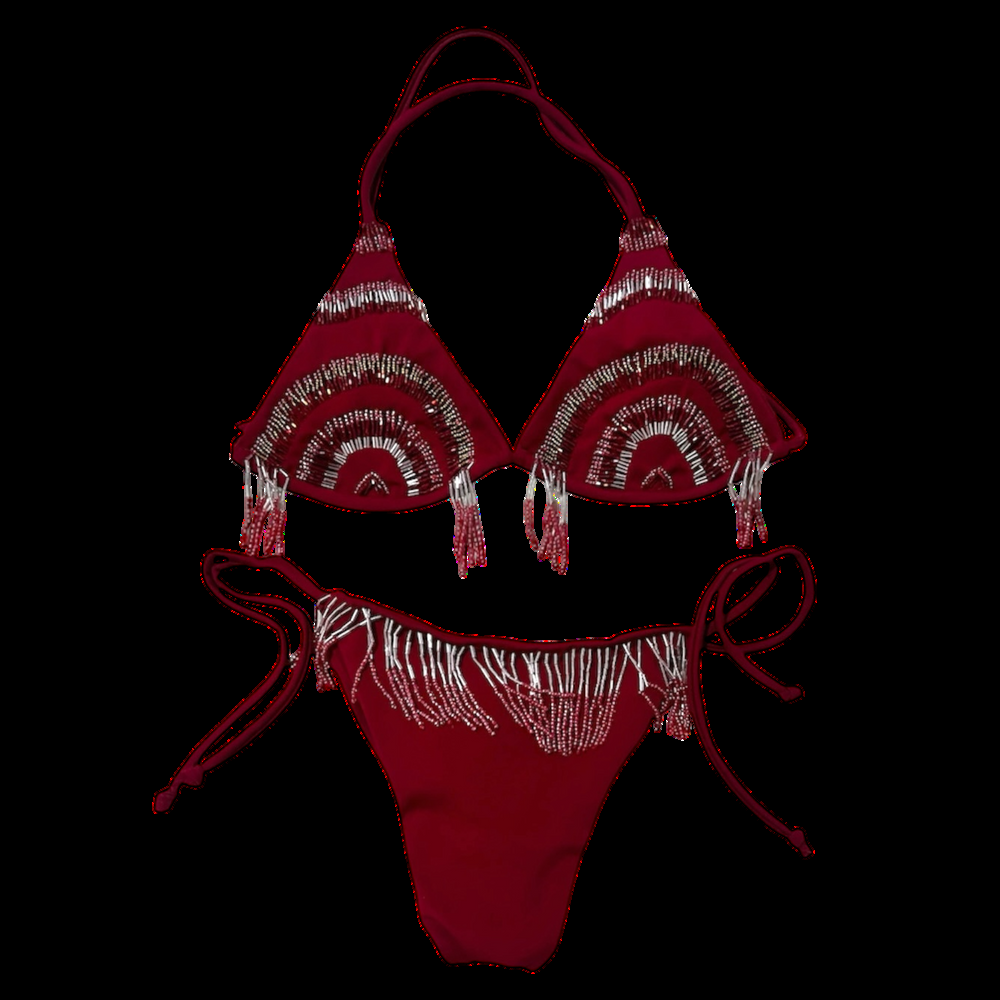 Bikini Flequillo 002 – Vino